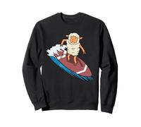 Ironic Lamb Surfer Holiday Planche de surf Sweatshirt