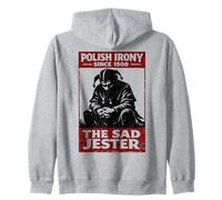 Ironie Polonaise Depuis 1500 - Design Historique du bouffon Triste Sweat à Capuche