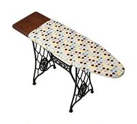 Ironing Board Cover and Mat, 5mm Thick Cotton Pad with Drawstring, Heat Insulation Anti-Scalding Stain-Resistant Ironing Ɓoard Cover, Univeršal Fit, 1 Côver + Pãd