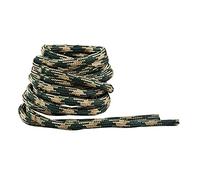 IRONLACE Paracord 550, lacet, lacet, coureurs, randonneurs, bottes, chaussures décontractées, 1 paire, plusieurs couleurs et longueurs, Camouflage des bois - 54 Inches - 137 cm