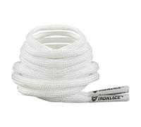 IRONLACE Paracord 550, lacet, lacet, coureurs, randonneurs, bottes, chaussures décontractées, 1 paire, plusieurs couleurs et longueurs, Blanc - 54 Inches - 137 cm