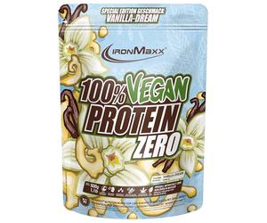 IronMaxx 100% Vegan Protein Zero - Vanilla Dream 500g | Poudre de protéine sans sucre et riche en protéines composée de 4 ingrédients | Poudre de protéine véganes sans aspartame
