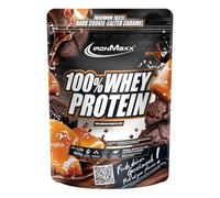 IronMaxx 100% Whey Protein Biscuit noir au caramel salé Poudre de protéines de lactosérum hydrosoluble | Riche en protéines | Contient naturellement des BCAA Faible en sucre Proteine Whey - 500 gramm