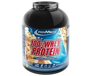 IronMaxx 100% Whey Protein Biscuits et crème - Poudre de protéines de lactosérum hydrosoluble - Riche en protéines - Contient naturellement des BCAA - Faible en sucre - Proteine Whey - 2350 gramme