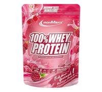 IronMaxx 100% Whey Protein Framboise - Poudre de protéines de lactosérum hydrosoluble | Riche en protéines | Contient naturellement des BCAA | Faible en sucre | Proteine Whey - 500 gramme