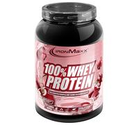 IronMaxx 100% Whey Protein Yaourt & Cerise - Poudre de protéines de lactosérum hydrosoluble | Riche en protéines | Contient naturellement des BCAA | Faible en sucre | Proteine Whey - 900 grammes