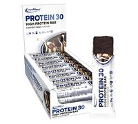 IronMaxx - Barre Protéinée Protein 30 - Cookies et Crème 24 x 35 g - Barre protéinée sans sucre, snack protéiné sport