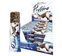 IronMaxx Barre protéinée Proteino Chocolat noir noix de coco 12 x 30 g - barres protéinées façon gaufrette, barre proteine faible en sucre, snack protéiné sans gluten pour fitness