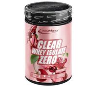 IronMaxx Clear Whey Isolate Zero - Cerise 400 g | Isolat de protéines sans sucre | Boisson protéinée rafraîchissante | Pour musculation et pré-entraînement