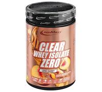 IronMaxx Clear Whey Isolate Zero - Pêche Ice Tea 400g | Whey Protein Isolate | Proteine Whey Moins Sucré | Clear Whey Boisson Protéinée | Shaker Proteine Zéro Sucre pour Musculation & Pre-Workout