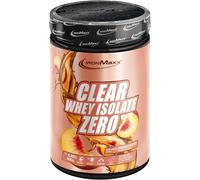 IronMaxx Clear Whey Isolate Zero - Pêche Ice Tea 400g | Whey Protein Isolate | Proteine Whey Sans Sucre | Clear Whey Boisson Protéinée | Shaker Proteine Zéro Sucre pour Musculation & Pre-Workout