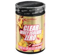 IronMaxx Clear Whey Isolate Zero - Pêche Ice Tea 400g | Whey Protein Isolate | Proteine Whey Sans Sucre | Clear Whey Boisson Protéinée | Shaker Proteine Zéro Sucre pour Musculation & Pre-Workout