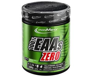 IronMaxx - EAAs Zero en Poudre - Pomme 500 g - EAA Zéro Sans Sucre, Complément EAA pour Sport & Nutrition