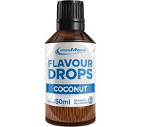 IronMaxx - Flavour Drops arôme alimentaire liquide - Noix de coco 50 ml - édulcorant liquide zéro sucre pour yaourt, café & desserts