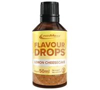 IronMaxx Flavour Drops - Cheesecake au citron 50ml | Arôme alimentaire liquide zéro sucre & zéro calorie | Arômes végétaliens pour sucrer aliments, yaourt, café & desserts