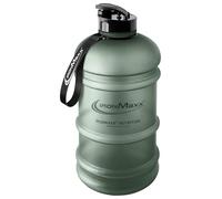 IronMaxx Gourde Sport Gris minéral givré 2200 ml - Gourde eau grande capacité graduée avec poignée, gourde 2 litres idéale pour hydratation quotidienne et sport