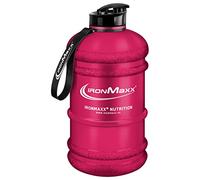 IronMaxx Gourde Sport Rouge givré 2200 ml - Gourde eau grande capacité graduée avec poignée, gourde 2 litres idéale pour hydratation quotidienne et sport