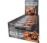 IronMaxx Lava Protein Bar - Dark Cookie - 18x40g | Barre hyperprotéinée avec cœur crémeux & garniture cacahuète-caramel | Pauvre en sucre & sans huile de palme
