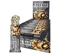 IronMaxx Lava Protein Bar - Fudge Brownie - 18x40g | Barre hyperprotéinée avec cœur crémeux & garniture cacahuète-caramel | Pauvre en sucre & sans huile de palme