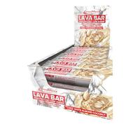 IronMaxx Lava Protein Bar - White Almond Coconut - 18x40g | Barre hyperprotéinée avec cœur crémeux & garniture cacahuète-caramel | Pauvre en sucre & sans huile de palme