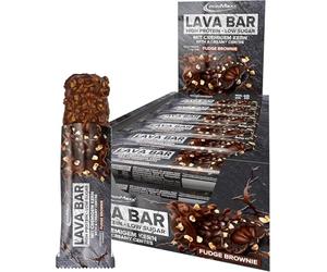 IronMaxx Lava Protein Bar - White Salty Peanut - 18x40g | Barre hyperprotéinée avec cœur crémeux & garniture cacahuète-caramel | Pauvre en sucre & sans huile de palme