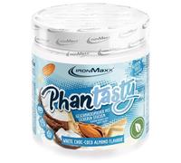 IronMaxx Poudre aromatisante pour yaourt Chocolat Blanc Noix de Coco Amande 250 g - édulcorant en poudre avec morceaux de fruits ou noix pour dessert, fromage blanc et préparation sucrée