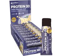 IronMaxx Protein 30 Barre Protéinée - Myrtille 24 x 35g | Sans huile de palme, avec vitamines | Alimentation faible en sucre et Low-Carb