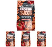 IronMaxx Protein Cracker - Paprika Chilli 100g | Snack croustillant et pauvre en sucre avec 21% de protéines | Cuit au four et non frit (Lot de 4)