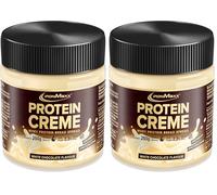 IronMaxx Protein Creme - Pate a Tartiner Proteine, Chocolat Blanc 250g | Whey Proteine | Faible en Sucres & Gluten Free | Crème Onctueuse, Low Carb pour une Alimentation Équilibrée (Lot de 2)