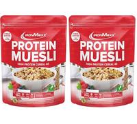 IronMaxx Proteine Muesli Goût Chocolat 550g | Muesli Vegan aux protéines de soja | Céréales protéinées -30% sucres | Riche en Fibres & Protéines Végétales | Idéal pour un petit-déjeuner Sain