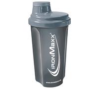 IronMaxx Shaker à protéines anthracite mat opaque 700 ml | Shaker protéiné avec bouchon à vis, tamis et échelle de mesure | Anti-fuite, passe au lave-vaisselle et sans plastifiant BPA & DEHP