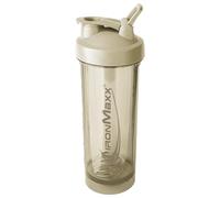 IronMaxx Shaker protéiné 700 ml Beige grès - shaker whey, protein shaker, shaker protéine fitness, shaker bulk, boule mélangeuse anti-grumeaux, bouteille sport anti-fuite pour fitness et salle