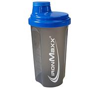IronMaxx Shaker Proteine - 700ml Bleu Gris | Gourde Musculation avec Bouchon Vissé, Passoire & Échelle de Mesure | Gourde Sport Anti-Fuite Sans BPA, Idéal pour Shakes Protéinés et Pré-Workout