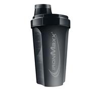 IronMaxx Shaker Proteine - 700ml Noir profond | Gourde Musculation avec Bouchon Vissé, Passoire & Échelle de Mesure | Gourde Sport Anti-Fuite Sans BPA, Idéal pour Shakes Protéinés et Pré-Workout
