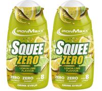 IronMaxx Sirop sans sucre Citron & Citron vert 65 ml - Sirop concentré zéro calorie pour boisson aromatisée, sans sucre, idéal pour diluer jusqu’à 8 litres, usage fitness et hydratation quotidienne