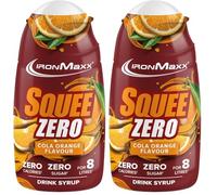 IronMaxx Sirop sans sucre Cola Orange 65 ml - Sirop concentré zéro calorie pour boisson aromatisée, sans sucre, idéal pour diluer jusqu’à 8 litres, usage fitness et hydratation quotidienne (Lot de 2)