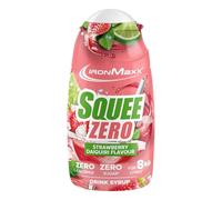 IronMaxx SqueeZero - Sirop sans sucre & zero calorie, Strawberry Daiquiri 65ml | Boisson sans sucre au goût rafraîchissant | Prépare jusqu’à 8 litres de boisson zero sucre