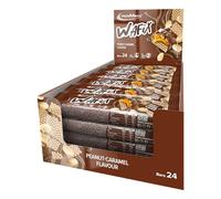 IronMaxx Wafix protéinée Cacahuète caramel 24 x 39 g - proteine barre faible en sucre, protein bars pour sport, fitness, musculation, snack et collation protéinée