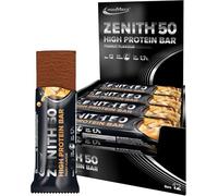 IronMaxx Zenith 50 High Protein Cacahuète | Lot de 12 x 100 g | Protein Bar avec 50% de Protéines, Faible en Sucre | Snack Nutritif Énergie Quotidienne
