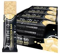 IronMaxx Zenith 50 High Protein Chocolat Blanc | Lot de 16 x 45 g | Protein Bar avec 50% de Protéines, Faible en Sucre | Snack Nutritif Énergie Quotidienne
