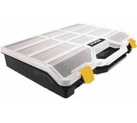 Ironside 100-580 Boîte d'assortiment taille S 312x238x51mm 21 compartiments, noir/jaune