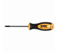 Ironside 120-033 Tournevis d'atelier PZ 2 x100 Poignée 2Comp C.V.-Sta, noir/jaune/gris argenté