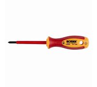 Ironside 120-096 VDE Tournevis PH 1 x80 IEC/VDE AC 1000V, Philips, rouge/jaune