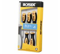 Ironside 120-500 Jeu de tournevis 5 pièces 2500 manche 2 comp. C.V.-Sta, noir/jaune/gris-argent (1 jeu)