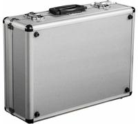 Ironside 191-003 Mallette à outils en aluminium Top si 455x330x150mm,coins arrondis, argent-gris/noir