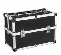 Ironside 191-004 Mallette à outils en aluminium Top open, 450x225x300mm, noir/argenté