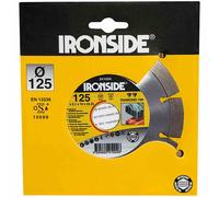 Ironside 241-004 Meule diamantée 125mm 2,0/7mm Type 100 Uni, segmentée, grise