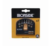 Ironside 244-059 Bit-Box 7tlg. TX TX10,15,20,25,30,40+Mag., qualité argent (1 jeu)