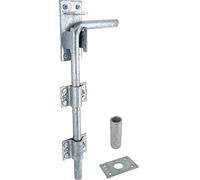 IRONTITE® Boulon de portail galvanisé robuste pour portails en bois, boulon de portail monté en surface, idéal pour portes de garage et portails, 300 mm