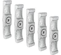 IRONTITE® Lot de 5 loquets galvanisés pour boutons tournants de 63 mm, loquet d'armoire, vis incluses, pour utilisation intérieure ou extérieure.